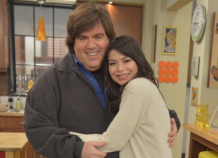 Dan Schneider and "iCarly" star Miranda Cosgrove.