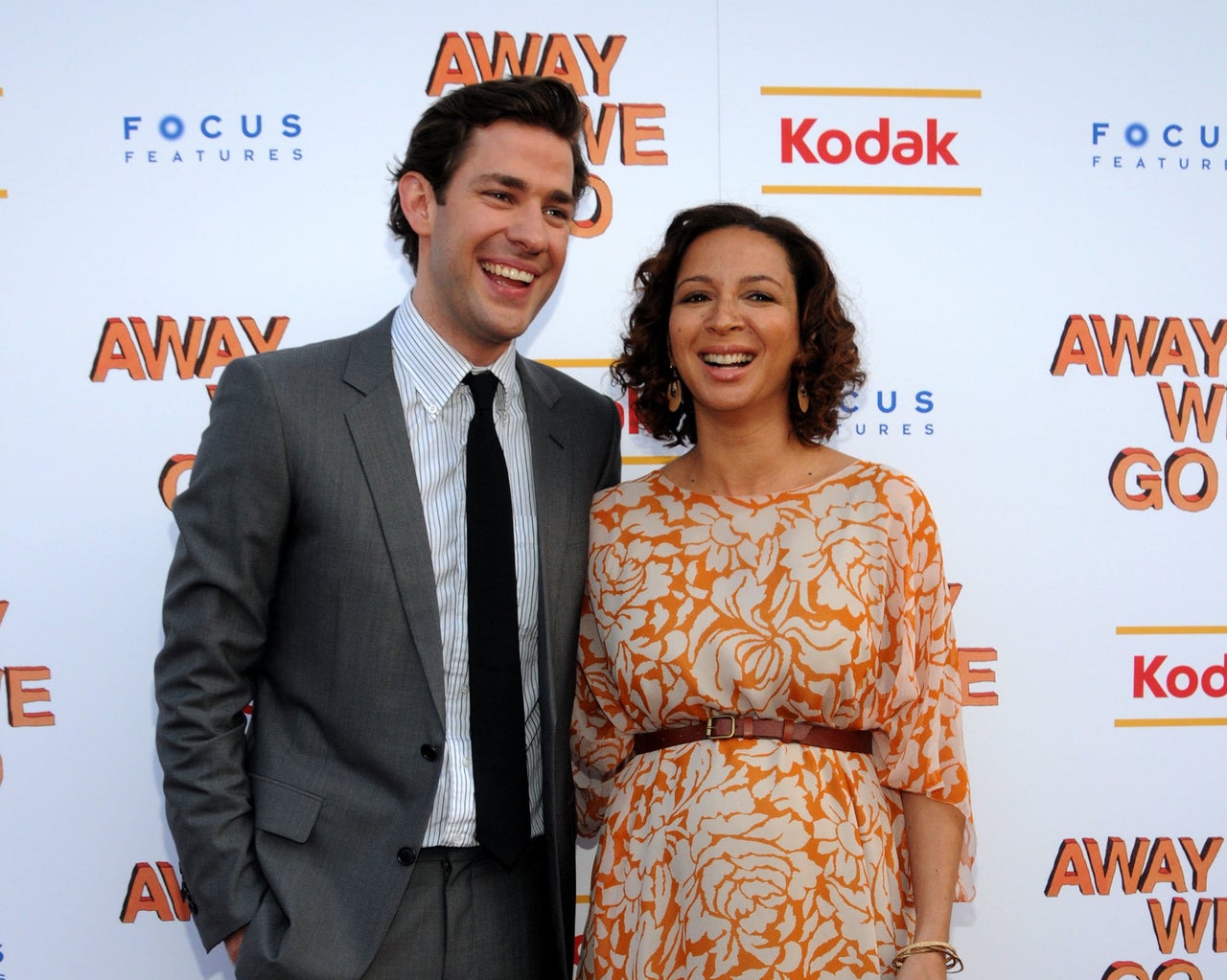 John Krasinski and Maya Rudolph attend a 2009 screening of "Away We Go."