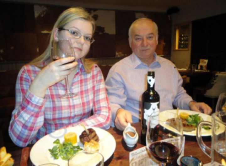 Yulia pictured with her father, Sergei Skripal