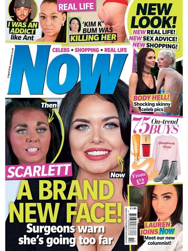 Scarlett Moffatt featured on this Now magazine cover this week