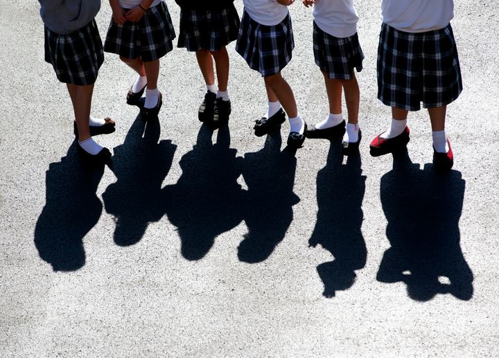 Girls are wearing shorts under their skirts at school to prevent instances where photos are taken and potentially sent around school. 