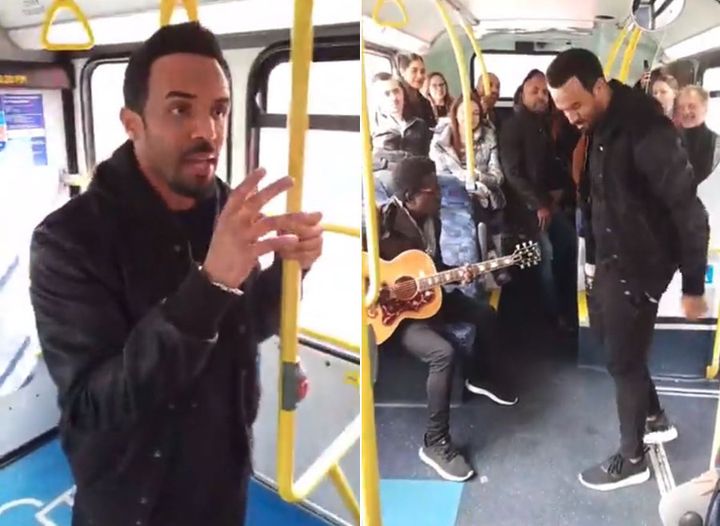 Craig David surprised passengers with an impromptu gig