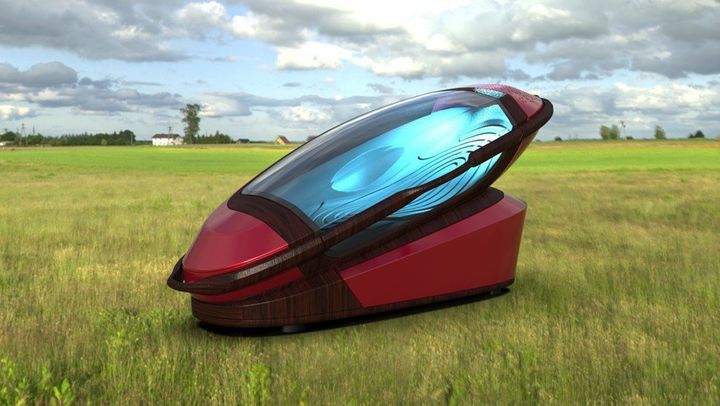 The Sarco, a 3D-printable "death machine" that can be transported to any location a user chooses.