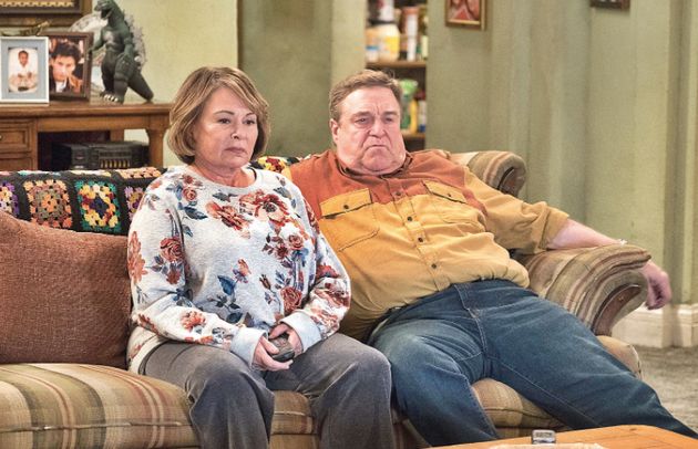 Roseanne Barr and John Goodman in 'Roseanne'