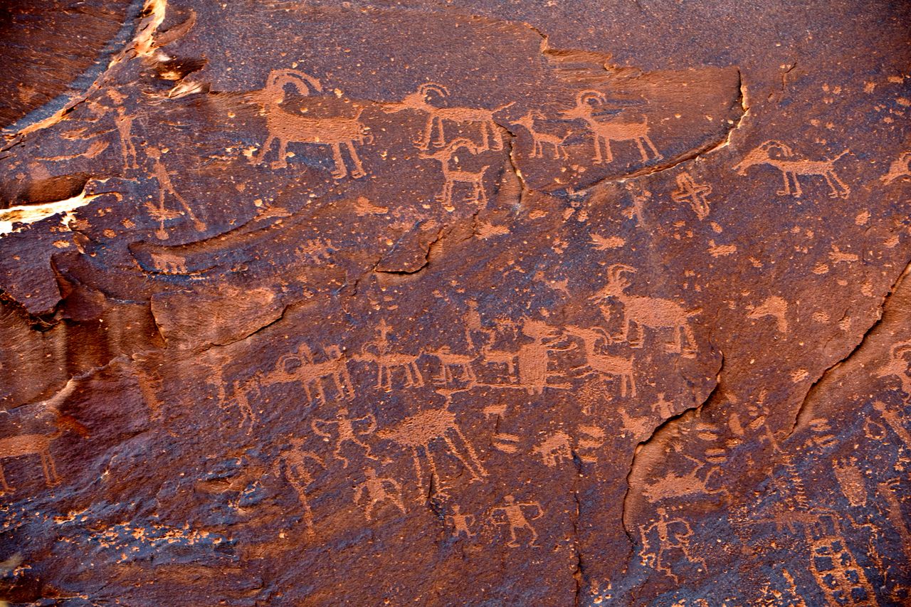 Part of the Sand Island Petroglyph Panel was originally part of the Bears Ears National Monument but is no longer in the monument.