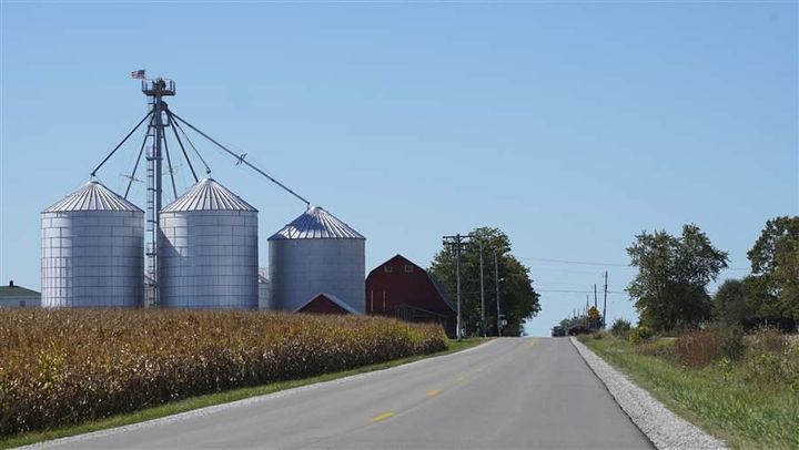 Farmland in Mount Pleasant, Wisconsin, where the electronics company Foxconn intends to build its new plant.