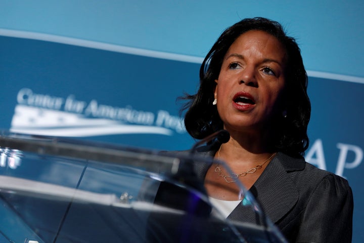 Former National Security Advisor Susan Rice speaks at the Center for American Progress Ideas Conference in 2017.