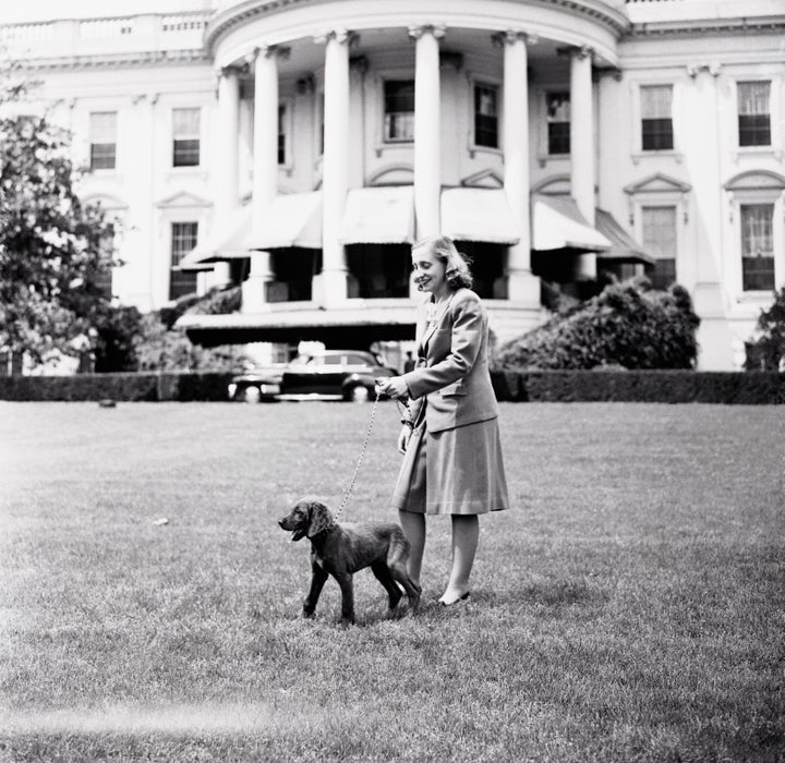 Margaret at the White House with Mike. 