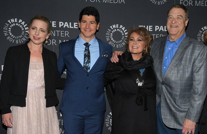 Cast members of the revived "Roseanne" have reason to be happy.