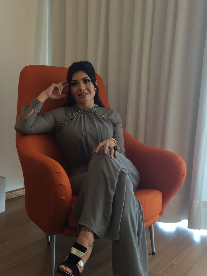 Diana Espinoza, Rafael Caro Quintero's wife, is seen in July 2016 during an interview in Culiacán, Mexico.
