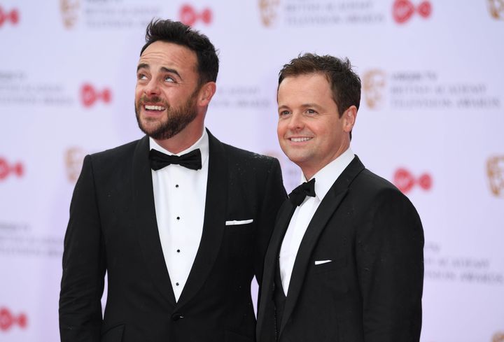 Ant and Dec at the TV Baftas in 2017