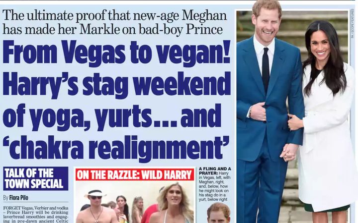 Mail on Sunday went with a royal prank