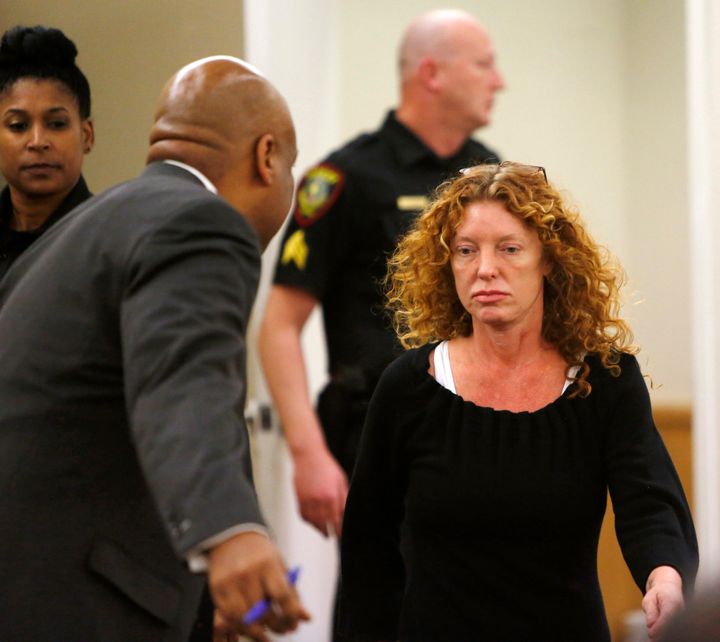 Ethan Couch's mother, Tonya Couch, is seen after accused of helping her son flee to Mexico after he was suspected of violating a probation deal that kept him out of prison.