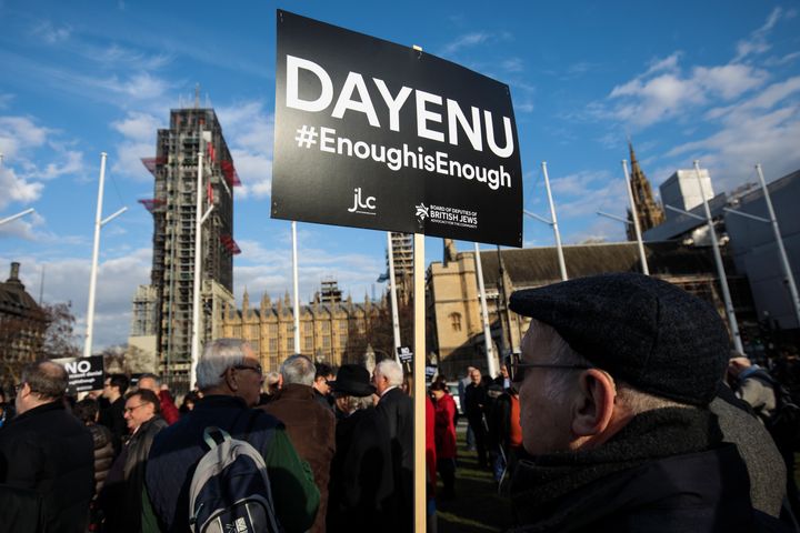 The protest staged by the Board of Deputies of British Jews and Jewish Leadership Council