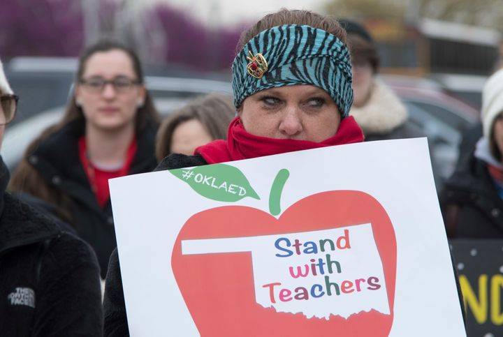 Teachers continued to rally in Oklahoma City to demand more school funding.