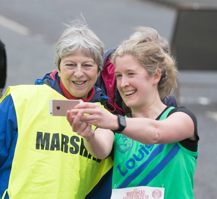 The PM marshalled the Maidenhead Easter 10 race over the weekend.