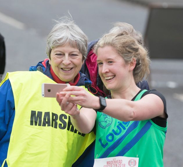 The PM marshalled the Maidenhead Easter 10 race over the weekend.