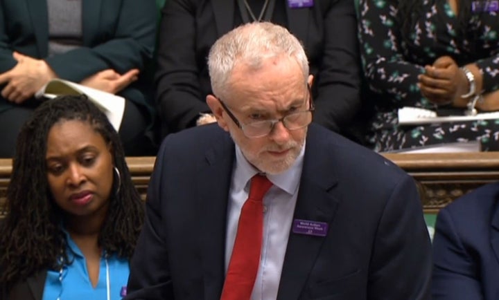 Jeremy Corbyn in the Commons