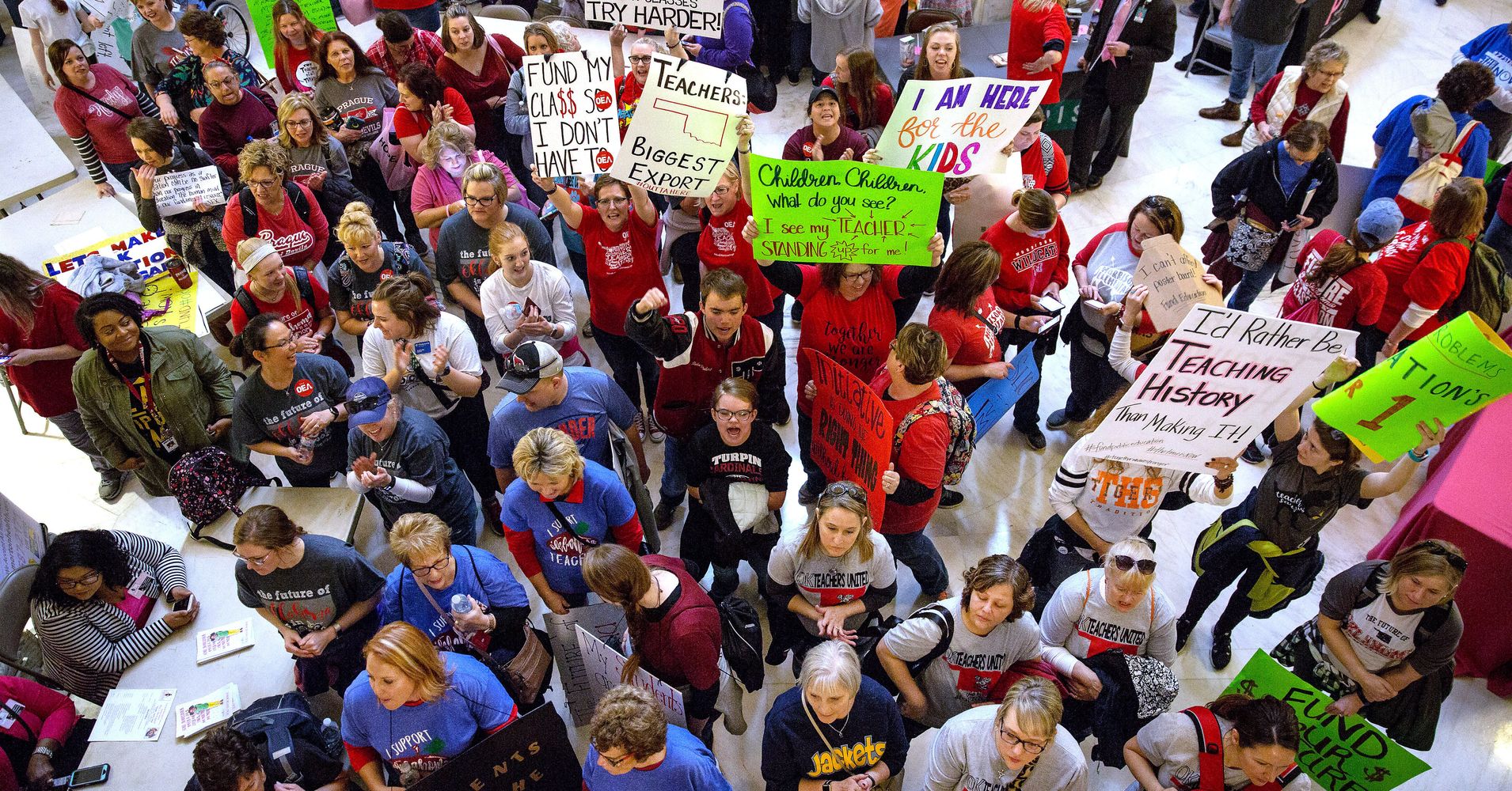 Oklahoma Teachers Begin 110Mile March To Protest Education Funding