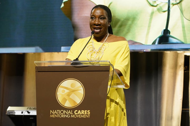 Tarana Burke, founder of the Me Too movement, accepts an award at a New York City gala on Jan. 29.