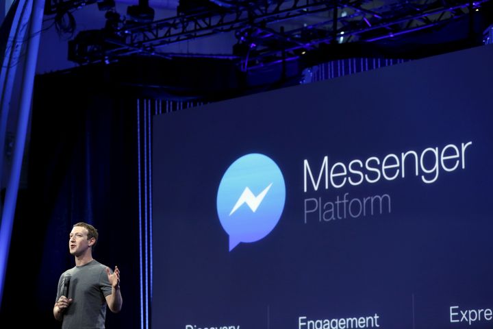 Facebook CEO Mark Zuckerberg speaks during his keynote address at Facebook F8 in San Francisco.