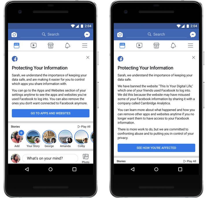 Facebook has started rolling out two custom mes