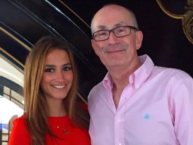 Claudia Green pictured with her dad.