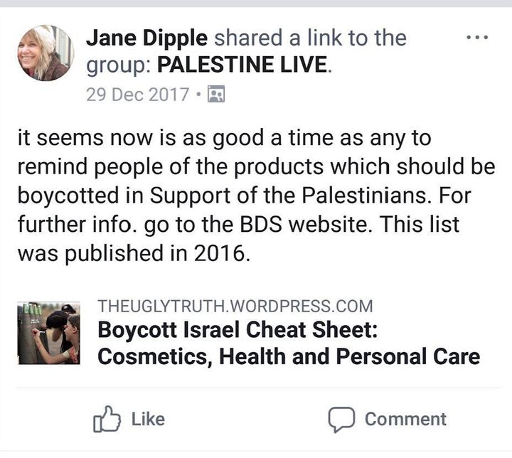 The Palestine Live Facebook group is notorious for posting conspiracy theories.