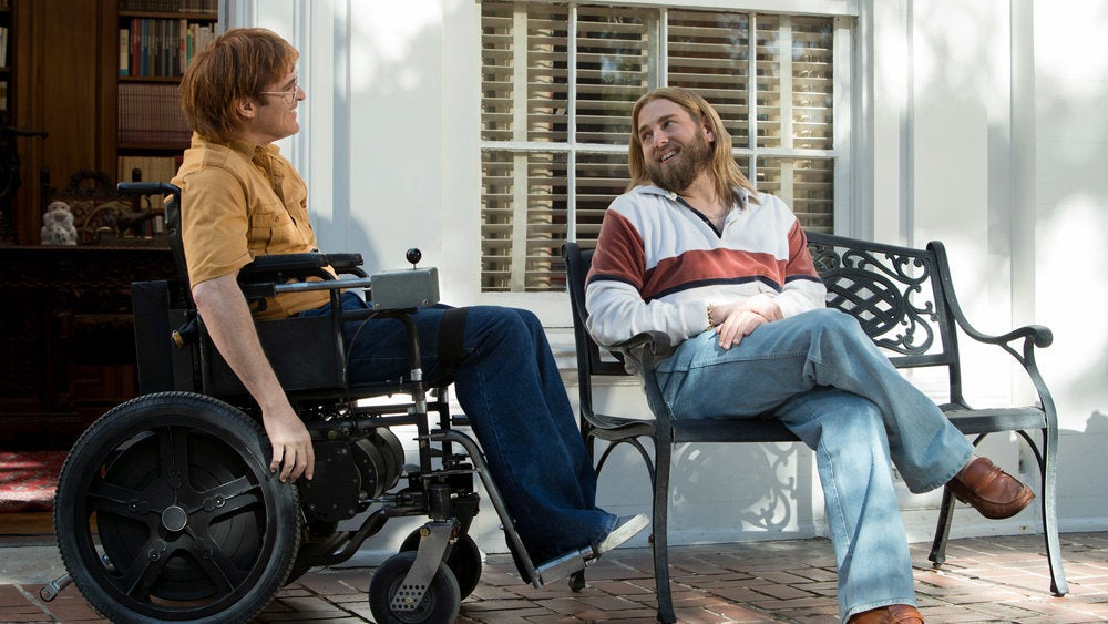 Joaquin Phoenix and Jonah Hill in "Don't Worry, He Won't Get Far on Foot."