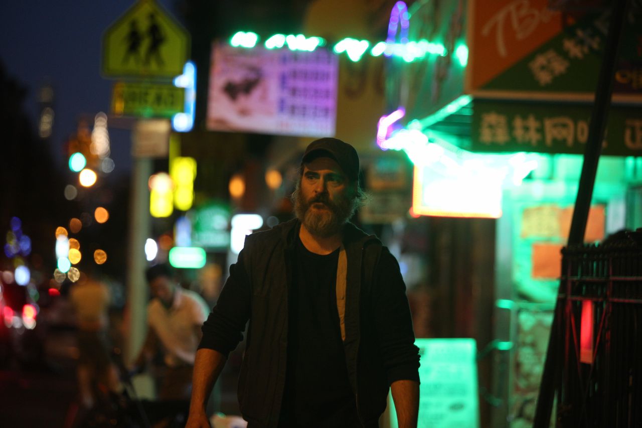 Joaquin Phoenix in "You Were Never Really Here."