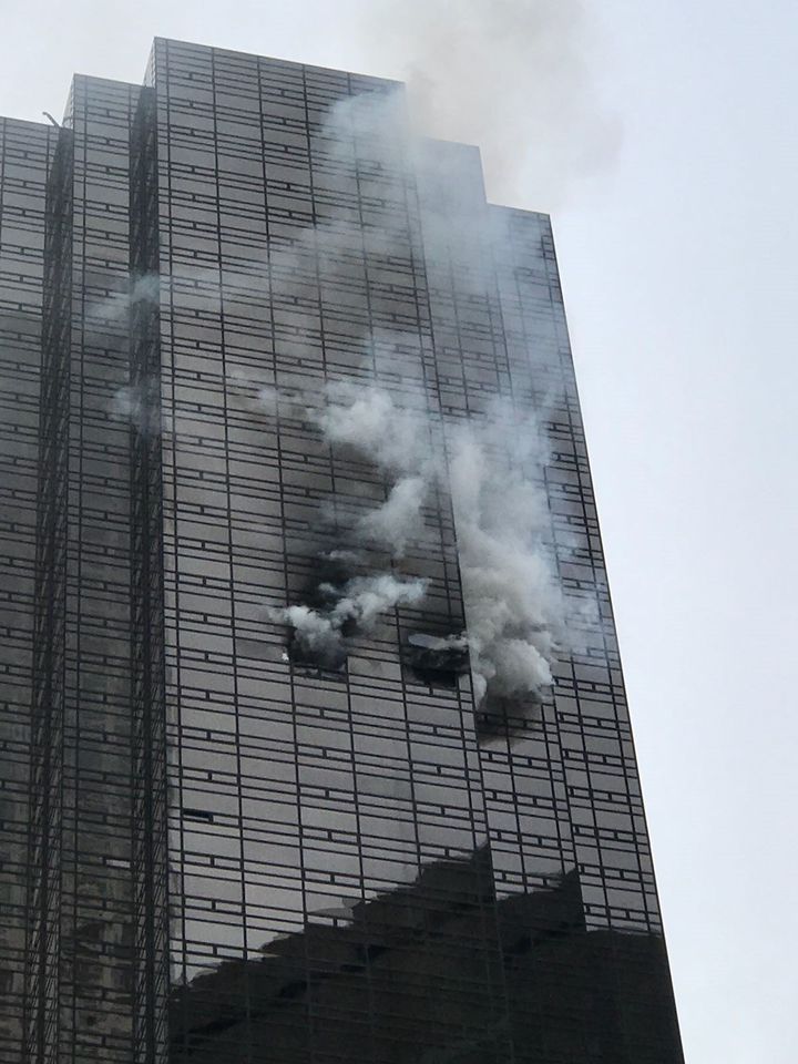 A fire that broke out Saturday at Trump Tower in New York City left one resident dead and six firefighters injured.