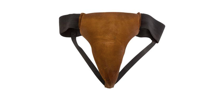 Someone had the balls to pay $8,540 for a groin protector.