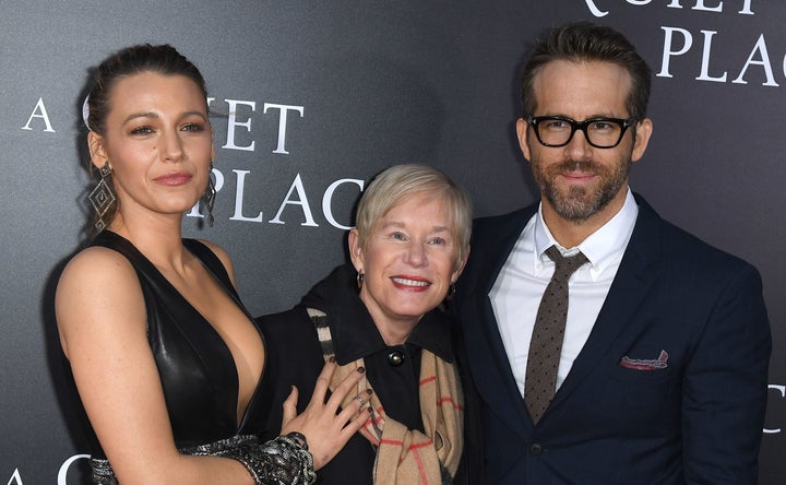 Blake Lively, Tammy Reynolds and Ryan Reynolds.