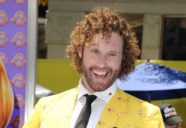 Actor T.J. Miller attends the premiere of "The Emoji Movie" on July 23, 2017, in Westwood, California. 
