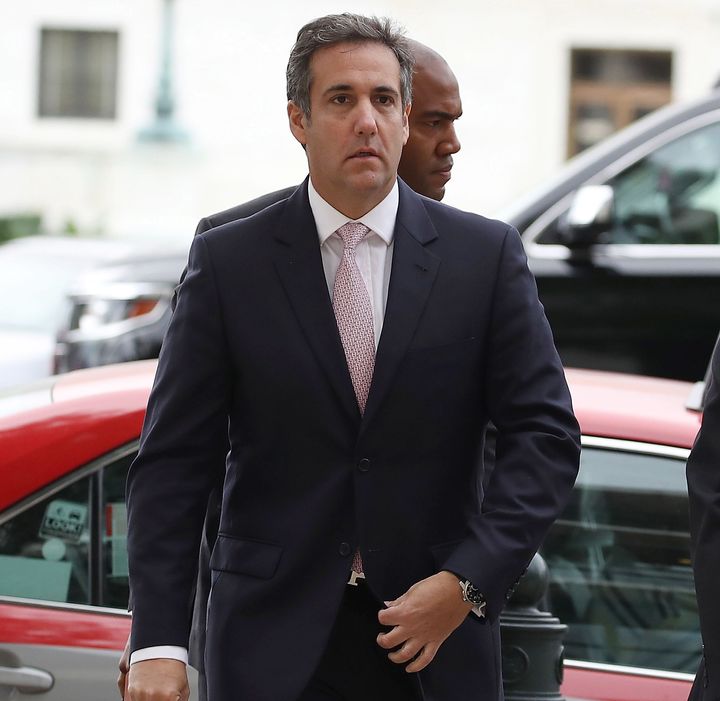 President Donald Trump's personal lawyer Michael Cohen arrives at the Hart Senate Office Building to be interviewed by the Senate Intelligence Committee on Sept. 19, 2017, in Washington, D.C.