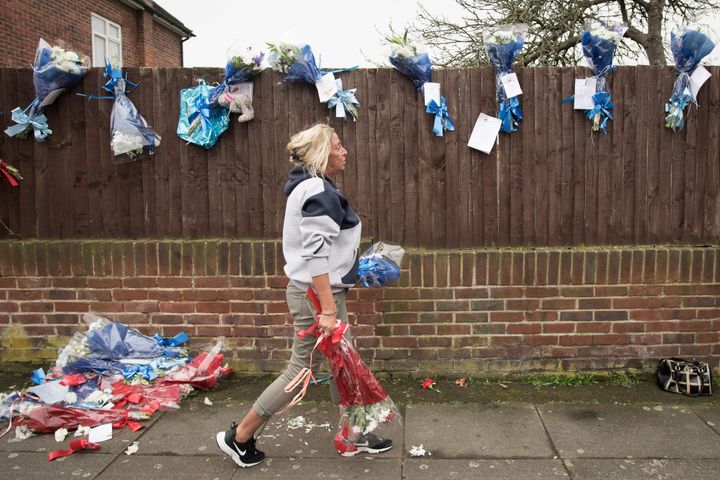 Friends of Vincent have tried several times to leave tributes to the 37-year-old and have resurrected the shrine after it has been torn down