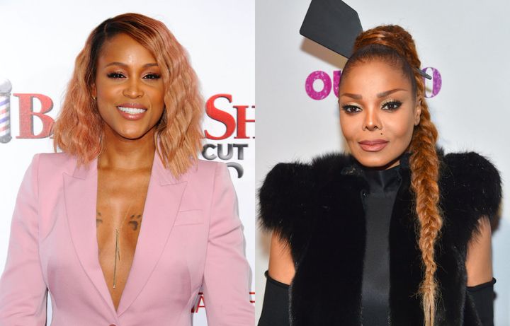 Rapper Eve, left, shared how Janet Jackson, right, took care of her at an award show after-party.