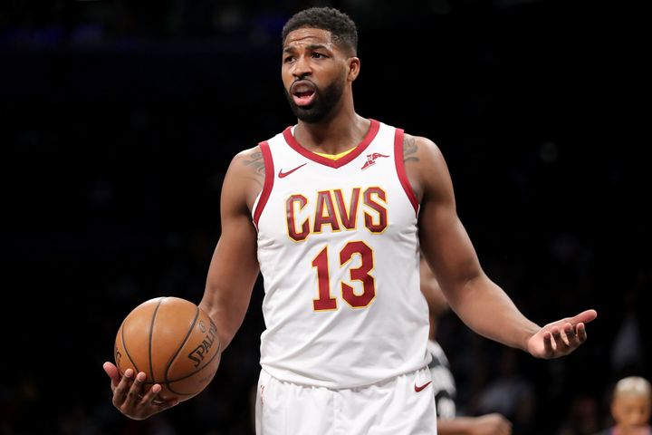  Tristan Thompson during a game in March 2018.