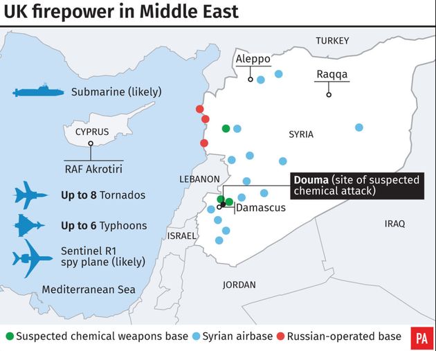 UK firepower in the Middle East