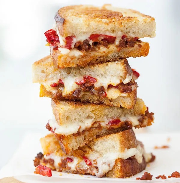 3 Cheese Everything Spice Grilled Cheese. - Half Baked Harvest