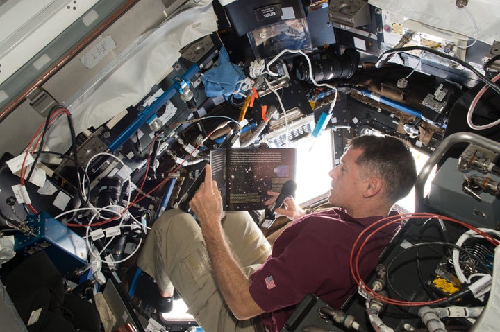 Story Time from Space is a project that features astronauts reading children's books from the International Space Station.