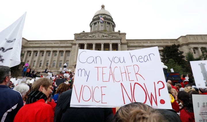 Widespread teacher walkouts forced more than 25 Kentucky school districts to close two weeks ago. At least 36 will be closed on Friday amid more protests.