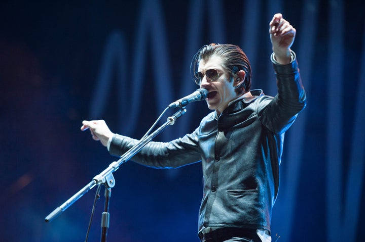 Alex Turner on stage in 2014