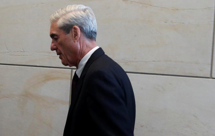 Special counsel Robert Mueller departs after briefing the House Intelligence Committee on Capitol Hill in Washington, D.C., in June 2017.