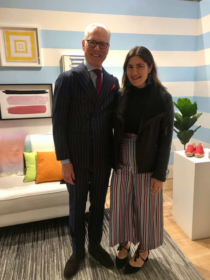 Tim Gunn and HuffPost's Jamie Feldman at the Command x Gilt Pop Up Shop. [<i>Editor's note: not to brag, but he said&nbs