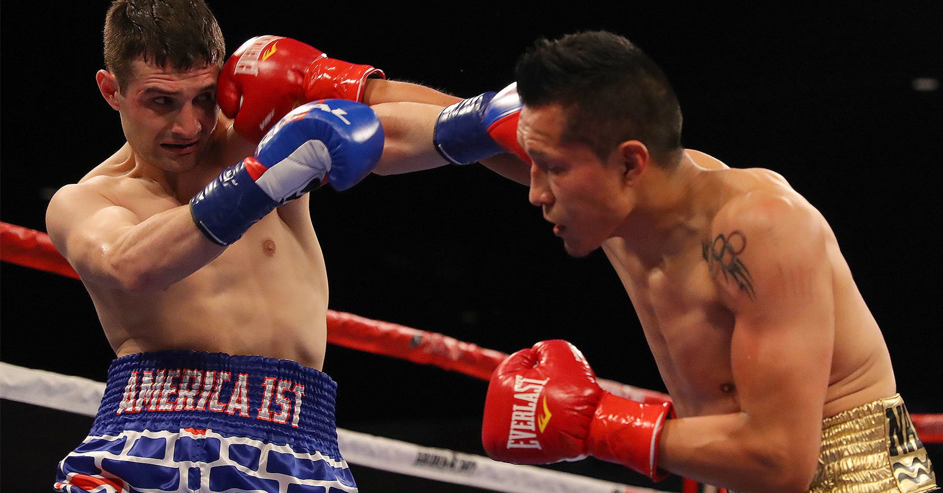 Boxer Wearing 'America 1st' Shorts Gets Pounded By Mexican Opponent