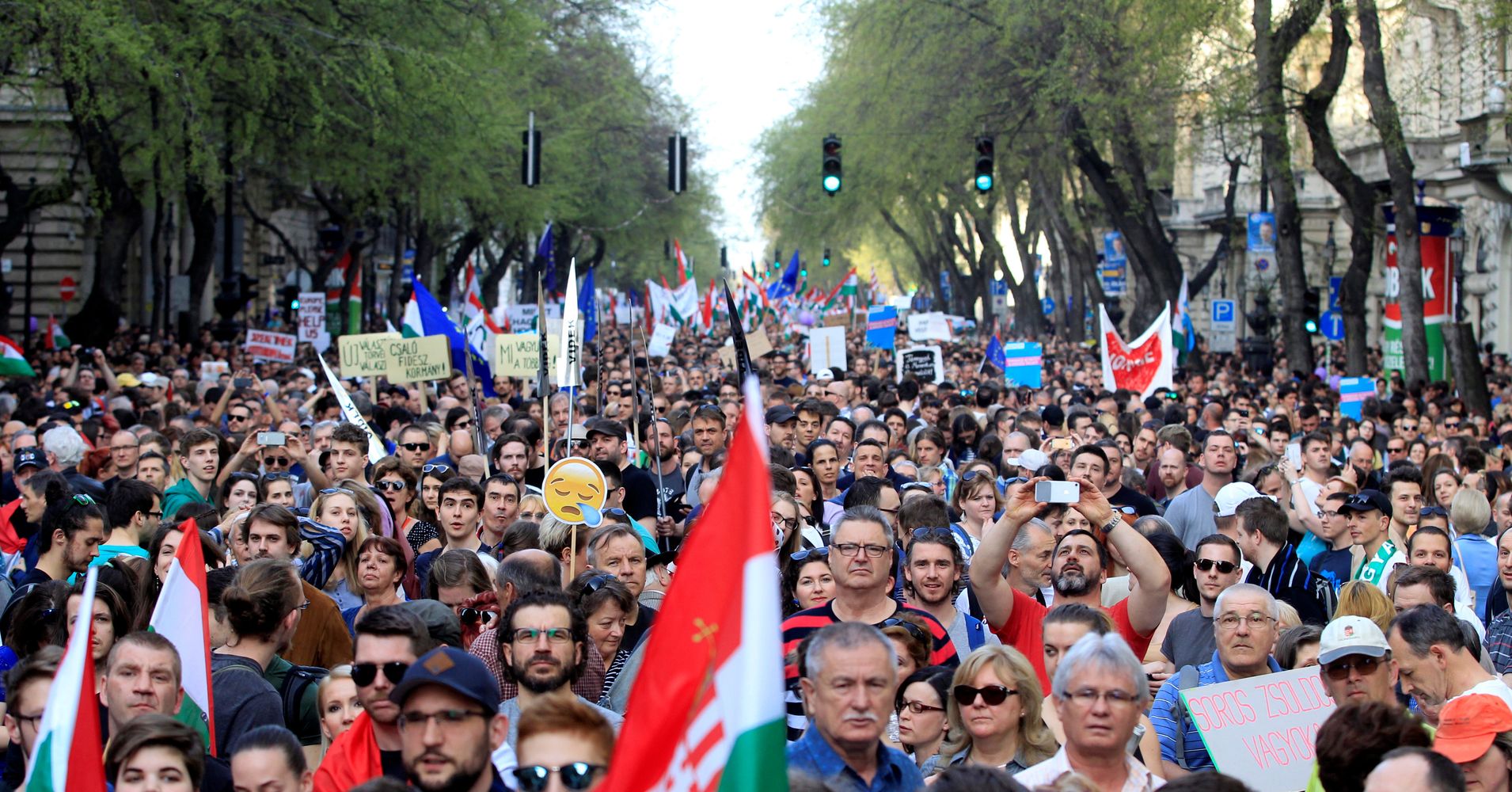 Tens Of Thousands In Hungary Protest Far-Right Leader Viktor Orbán ...