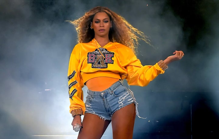 Beyonce Knowles performs onstage during 2018 Coachella Valley Music And Arts Festival Weekend 1 at the Empire Polo Field on April 14, 2018 in Indio, California.