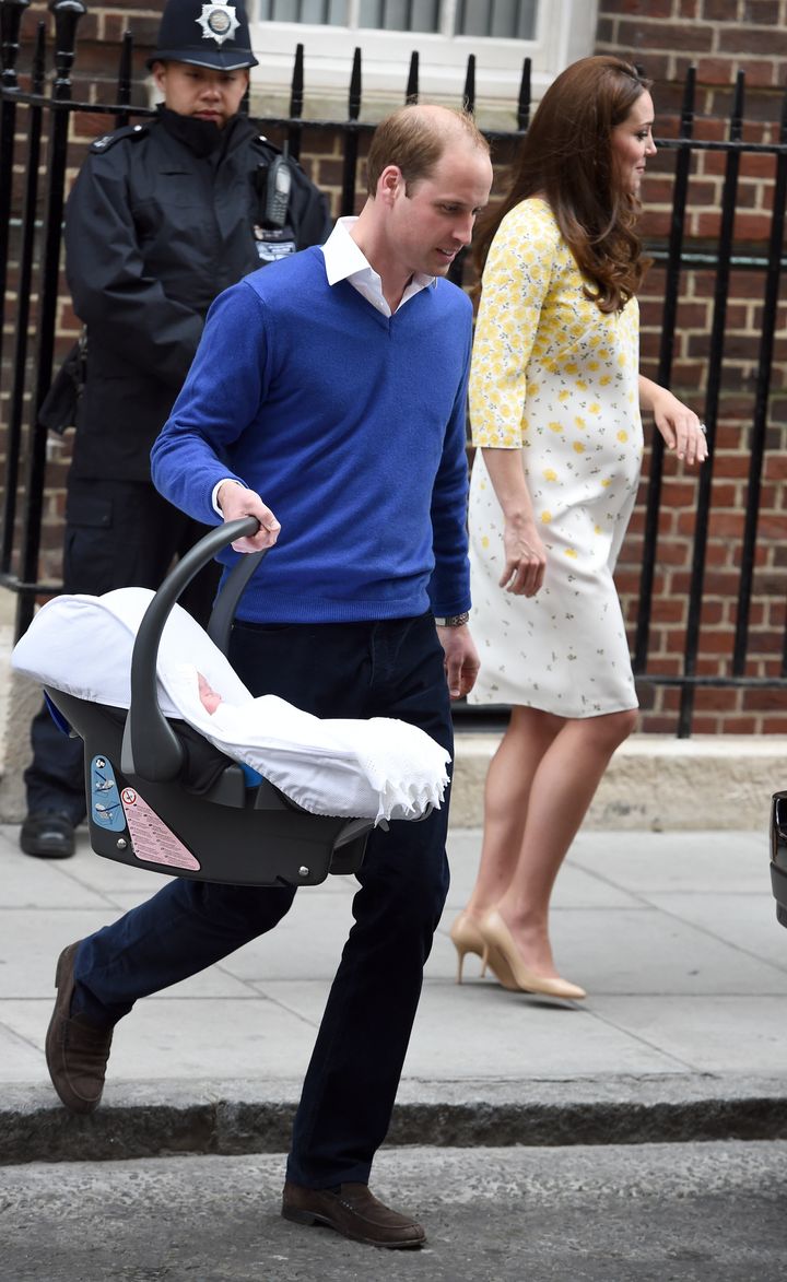 The Duke and Duchess of Cambridge used the same car seat when Princess Charlotte was born in May 2015 - with the addition of a car seat liner.