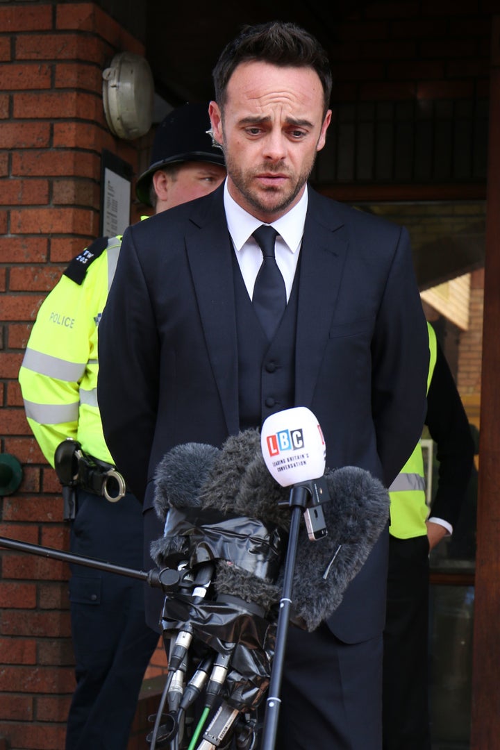 Ant Mcpartlin Fined £86k After Pleading Guilty To Drink Driving Charge In Court Huffpost Uk